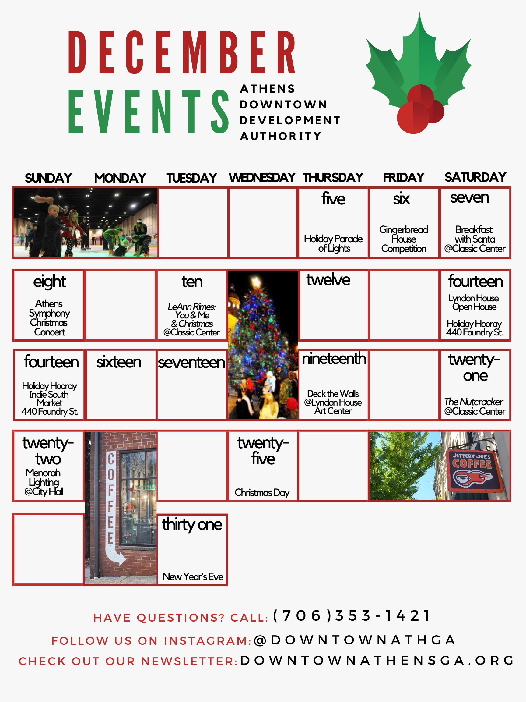 downtown Athens events, downtown Athens calendar